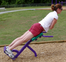 Outdoor Fitness Equipment Exercise Park Trail Course Back Extension